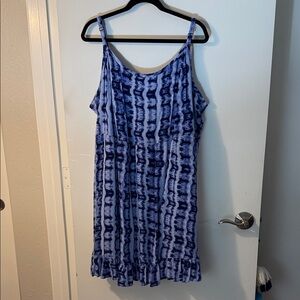 Torrid Navy Tie-Dye Mini Dress
